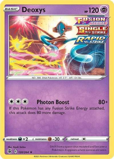 Fusion Strike Deoxys Pokémon card